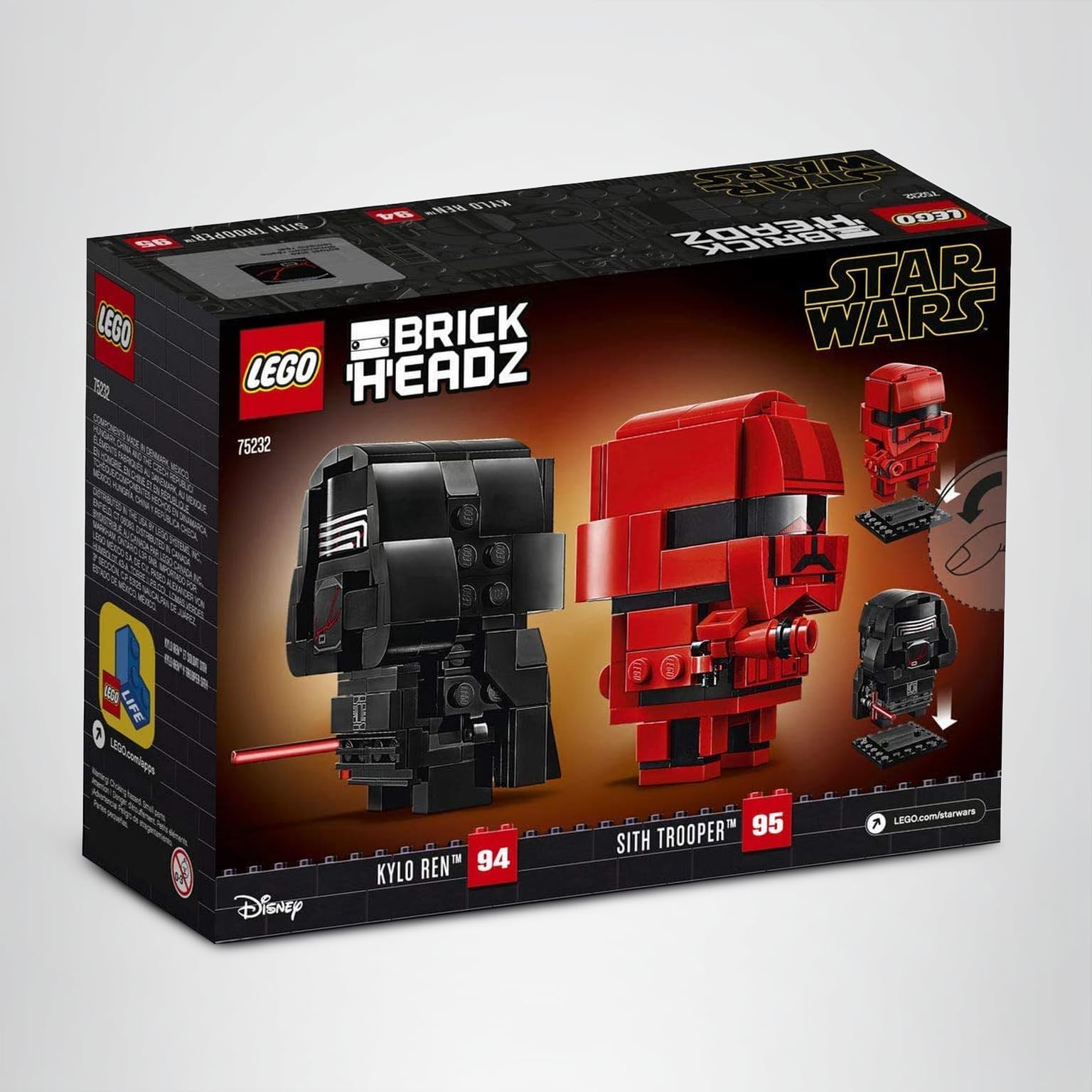 Amazon.com: LEGO BrickHeadz Star Wars Kylo Ren & Sith Trooper